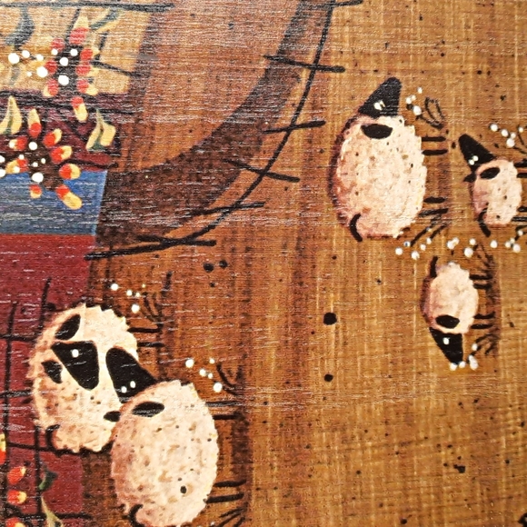 Welcome Wood Sign Wall Art Homee Decoration Decor Country Sheep Shaker Home Flag - Picture 2 of 6